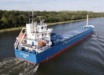 Costamar in Kiel Canal passing Sehestedt, 27-08-2022