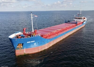 Eems Solar arriving at Orehoved, 21-08-2022