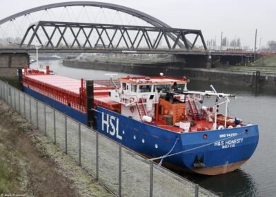 H&S Honesty moored in Duisburg, 21-01-2023