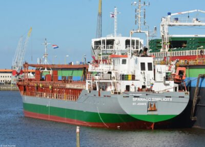 Spanaco Simplicity moored at Niestern Sander in Delfzijl, 15-03-2023