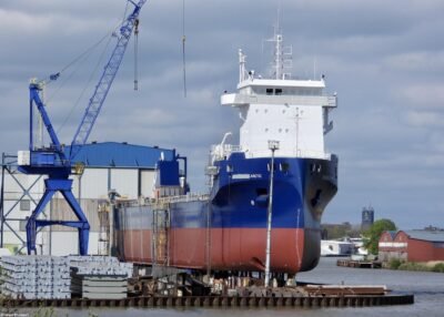 FWN Arctic under construction at shipyard Ferus Smit GmbH, 29-04-2023