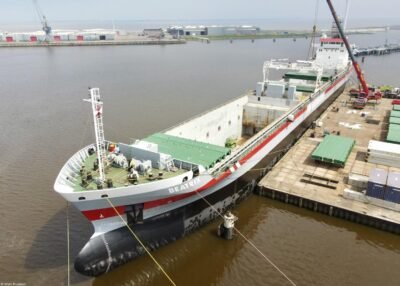 Beatrix moored at Delfzijl, 22-05-2023