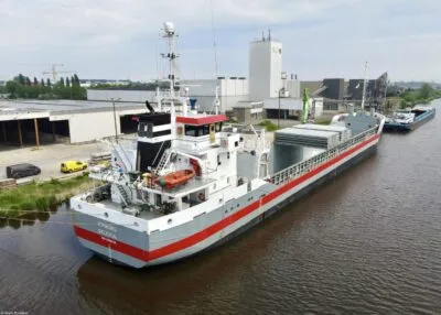 Iepborg moored in Delfzijl, 22-05-2023