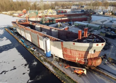 Alinda under construction at GS Yard in Waterhuizen, 15-12-2022