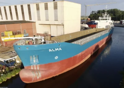 Alma under construction at GS Yard in Waterhuizen, 02-07-2023