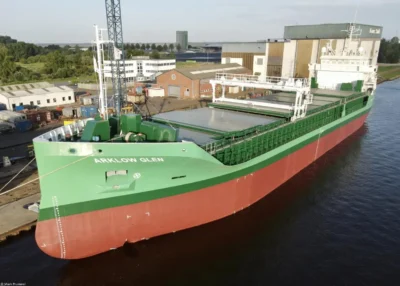 Arklow Glen under construction at shipyard Ferus Smit, 02-07-2023