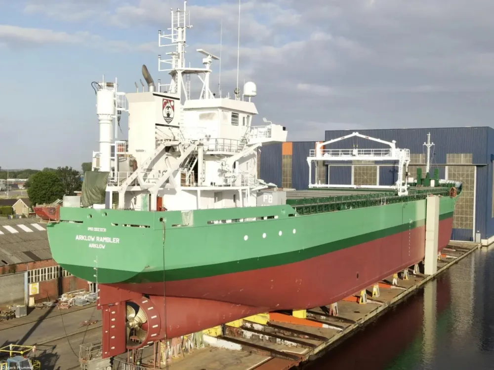 Arklow Rambler under construction at shipyard Royal Bodewes, 02-07-2023