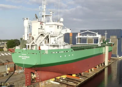 Arklow Rambler under construction at shipyard Royal Bodewes, 02-07-2023