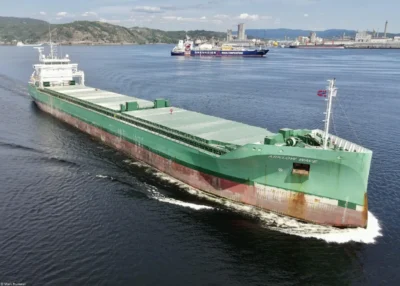 Arklow Wave leaving Herøya, 24-06-2023