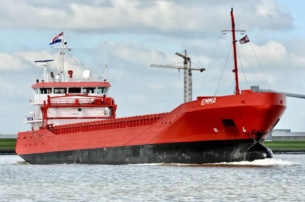 Emma outbound Delfzijl, 13-05-2012
