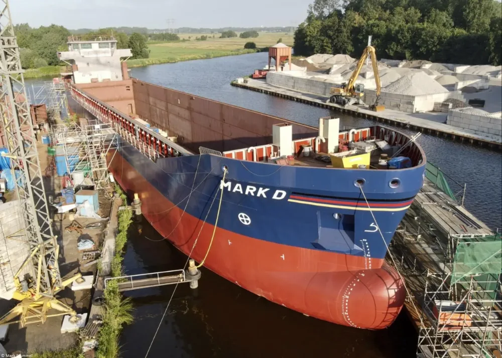Mark D under construction at GS Yard in Waterhuizen, 02-07-2023
