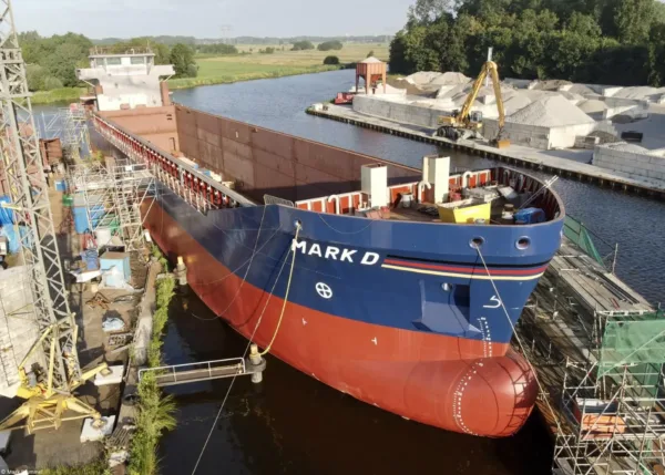 Mark D under construction at GS Yard in Waterhuizen, 02-07-2023