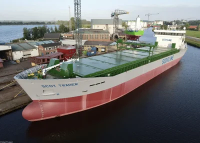 Scot Trader under construction at Shipbuilding Partners Groningen B.V., 02-07-2023