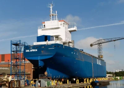 UAL Africa under construction at shipyard Royal Bodewes, 03-06-2011