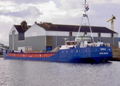 Orka moored in Delfzijl, 04-06-2005