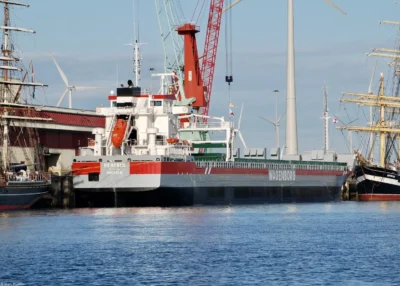 Beatrix moored in Eemshaven, 22-08-2009