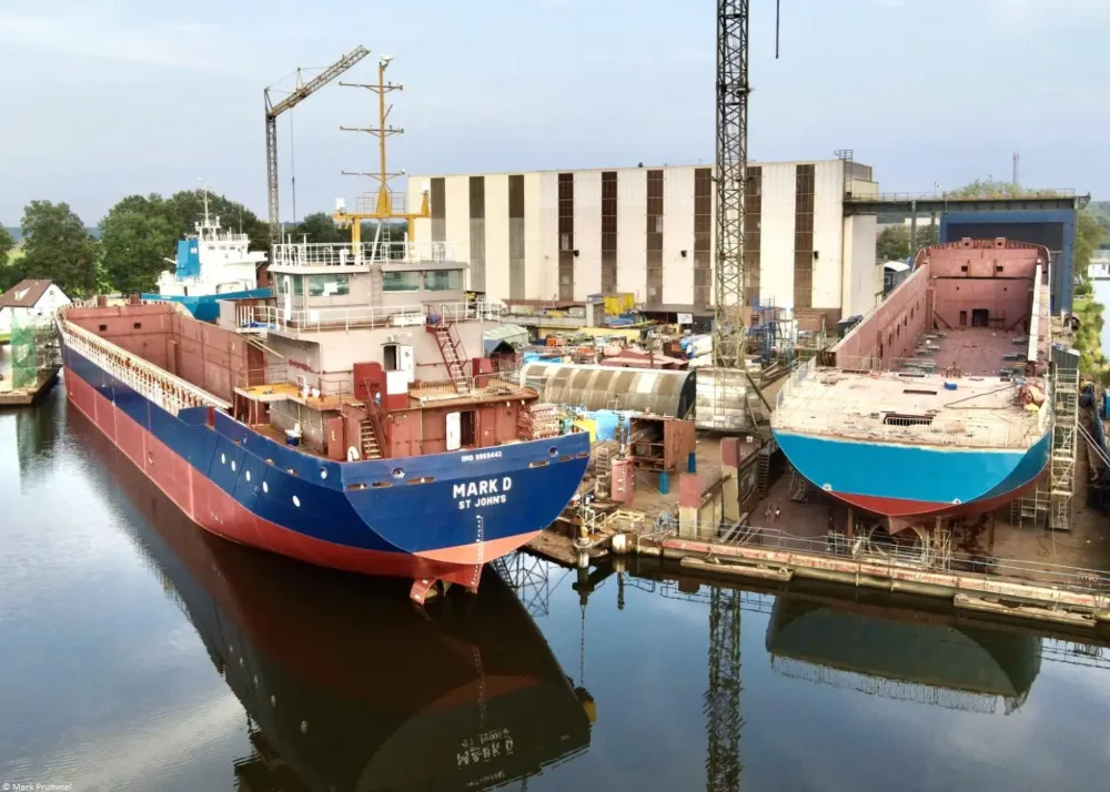 Mark D under construction at GS Yard in Waterhuizen, 18-08-2023