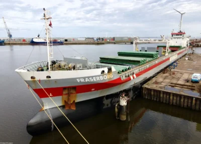 Fraserborg moored at Niestern Sander in Delfzijl, 18-10-2023