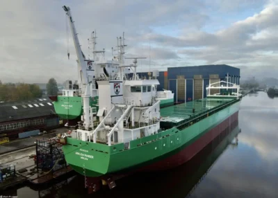 Arklow Ranger under construction at shipyard Royal Bodewes,12-11-2023