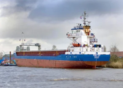 Eems Exe moored in Delfzijl, 13-01-2023