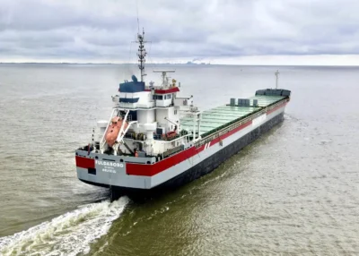 Fuldaborg on river Ems outbound Delfzijl, 24-06-2022