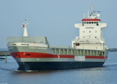 Egbert Wagenborg arriving in Delfzijl, 10-04-2011