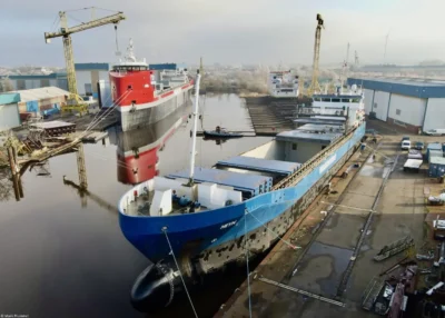 Heyn at shipyard Niestern Sander in Delfzijl, 28-10-2023