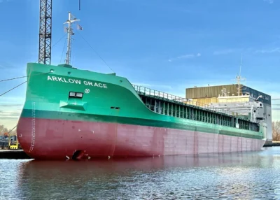 Arklow Grace under construction at shipyard Ferus Smit, 28-01-2024
