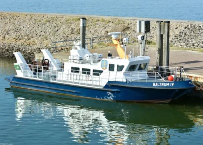 Baltrum IV moored at Baltrum, 16-09-2023