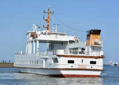 Frisia VI arriving in Norddeich, 15-09-2023