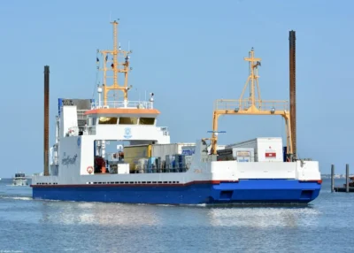 Frisia VIII arriving in Norddeich, 15-09-2023