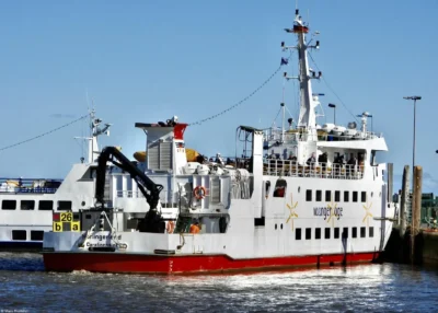 Harlingerland leaving Harlesiel, 26-02-2023