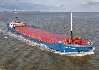 Eems Cobalt on river Ems, 13-05-2022