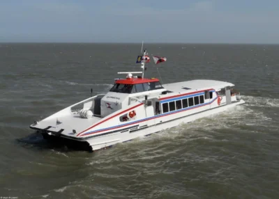 Esonborg departing from Schiermonnikoog, 30-04-2012