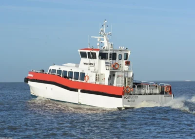 Fostaborg departing from Holwerd, 27-01-2023