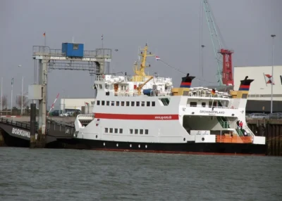 Groningerland moored in Eemshaven, 24-03-2006