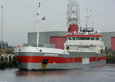 Laurierborg arriving in Delfzijl, 10-02-2024