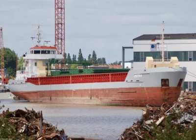 Petra at shipyard SEC in Leer, 14-07-2006