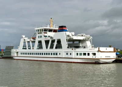Frisia IV moored in Norddeich, 15-03-2024