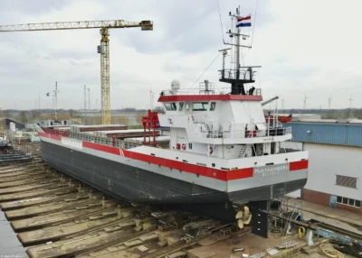 Plataanborg at shipyard Niestern Sander in Delfzijl, 14-03-2014