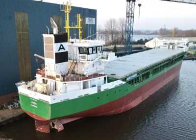 Unden under construction at Ship and Steelbuilding B.V., 09-03-2024