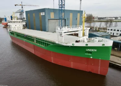 Unden under construction at Ship and Steelbuilding B.V., 14-03-2024