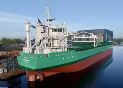 Arklow Rose under construction at shipyard Royal Bodewes, 04-05-2024