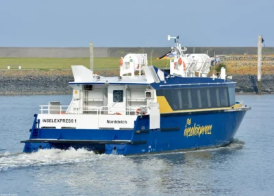 Inselexpress I leaving Norddeich, 17-09-2023