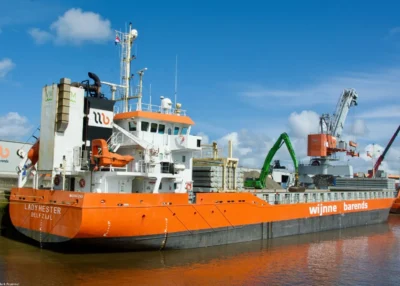 Lady Hester moored in Delfzijl, 17-04-2024