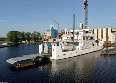 Meine Fähre 1 under construction at GS Yards B.V. in Waterhuizen, 02-05-2024