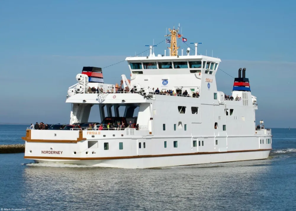 Frisia III arriving in Norddeich, 15-09-2024