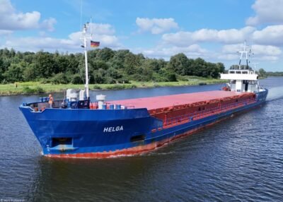 Helga in Kiel Canal passing Rendsburg, 24-07-2024
