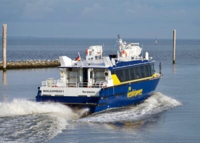 Inselexpress 1 leaving Norddeich, 16-09-2024