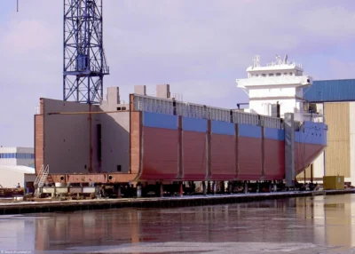 Michel at Scheepswerf Ferus Smit B.V. in Westerbroek, 12-03-2006